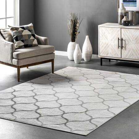 Nuloom Marta Transitional Geometric Area Rug 4ft 3in x 6ft LPBL16A-406